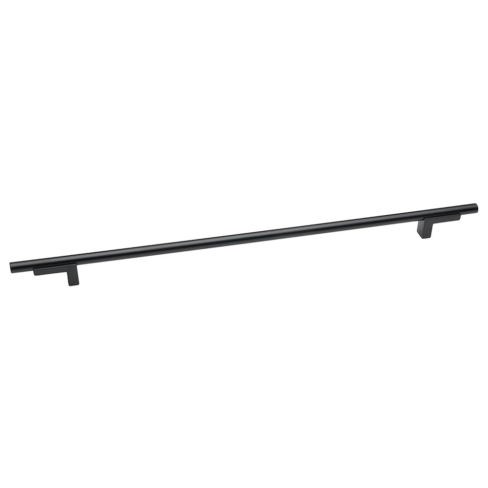 Alno Hardware 12" Centers Pull With Smooth Bar in Matte Black