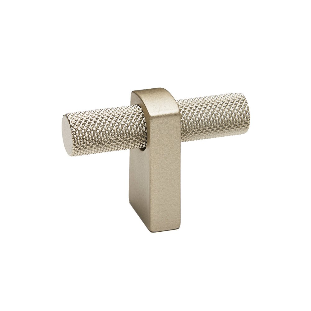 Alno Hardware T Knob With Knurled Bar in Matte Nickel