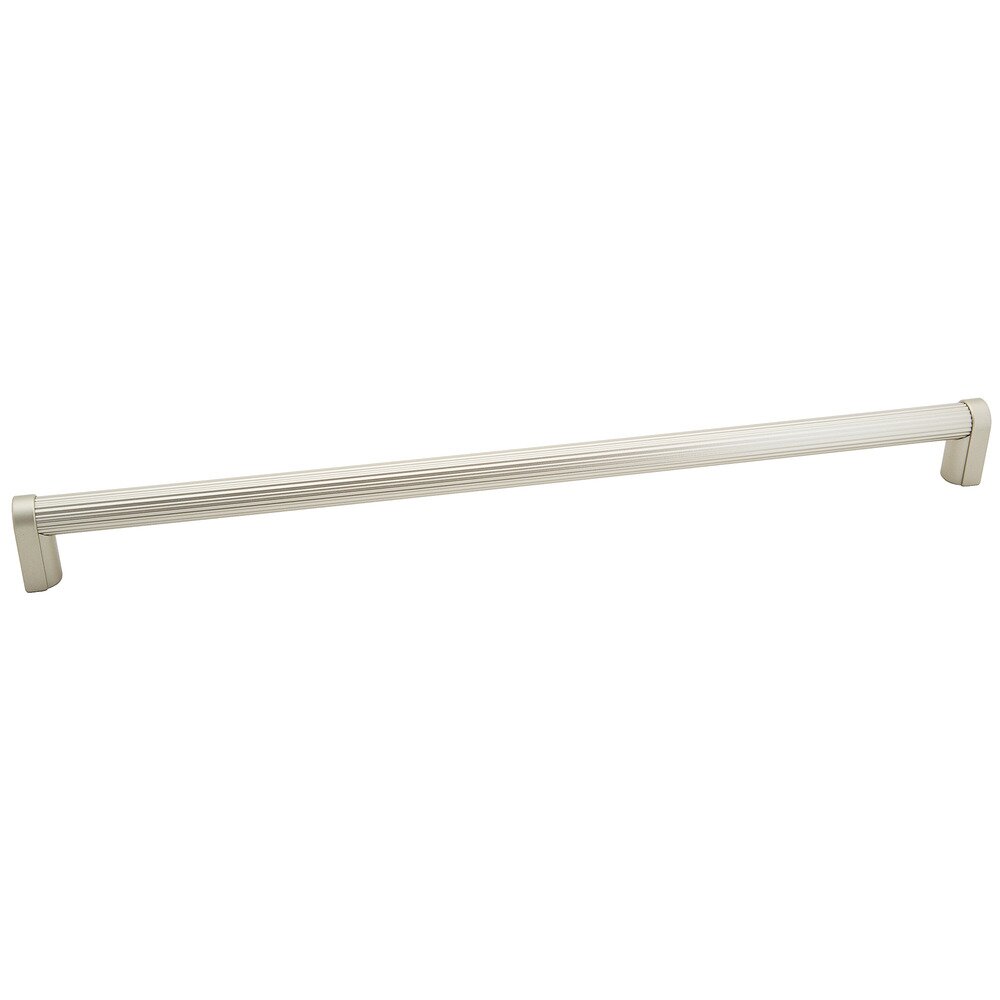 Alno Hardware 18" Centers Appliance Pull Ribbed Bar in Matte Nickel 