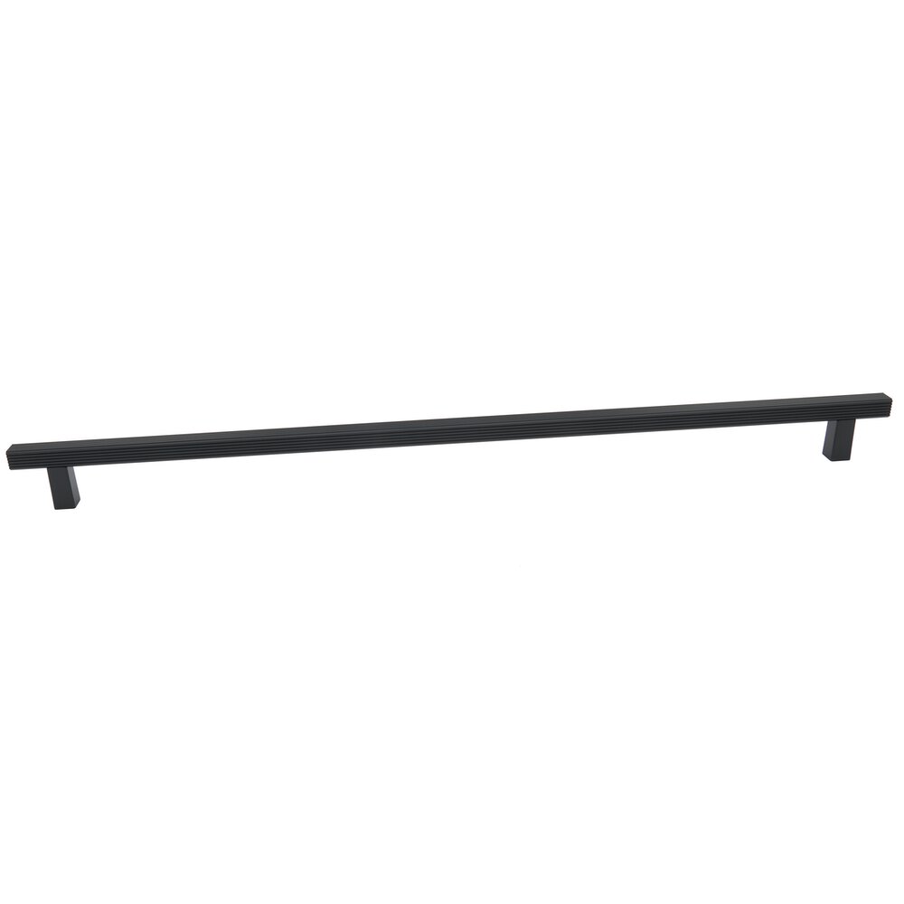 Alno Hardware 24" Centers Grooved Bar Appliance Pull In Matte Black