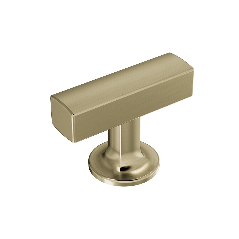 Amerock 1-3/4 in (44 mm) Length Cabinet Knob in Golden Champagne