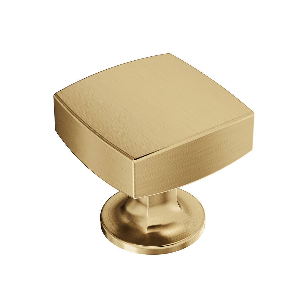 Amerock 1-1/4 in (32 mm) Length Square Cabinet Knob in Champagne Bronze