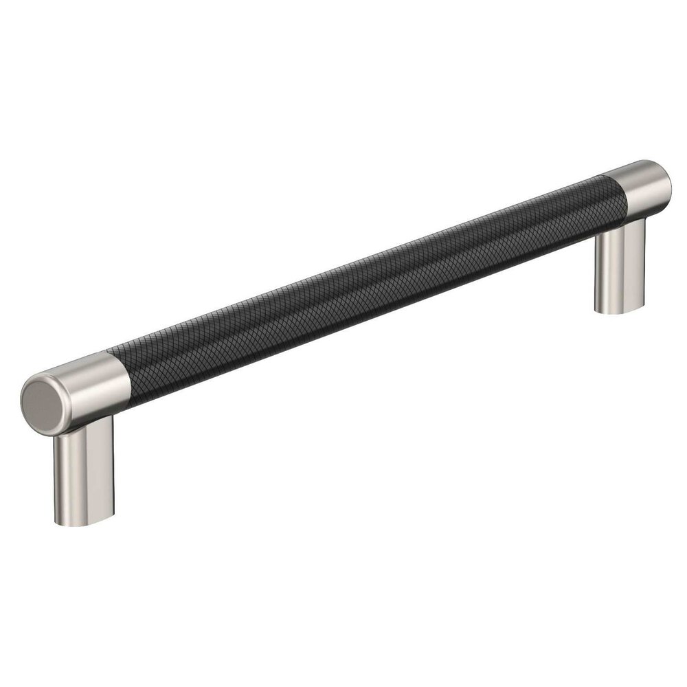 Amerock 12 inch (305mm) Center-to-Center Polished Nickel/Black Bronze Appliance Pull