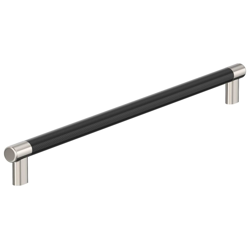 Amerock 18 inch (457mm) Center-to-Center Polished Nickel/Black Bronze Appliance Pull