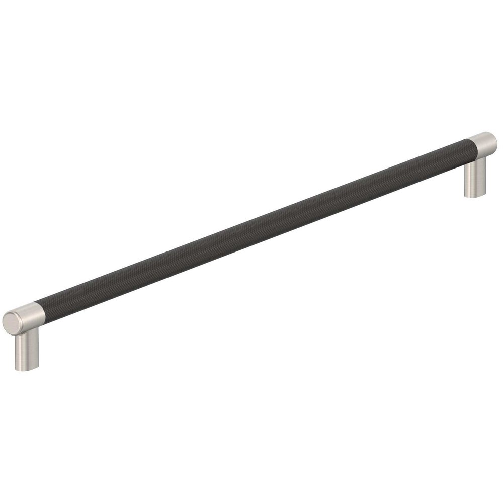 Amerock 24 inch (610mm) Center-to-Center Satin Nickel/Oil Rubbed Bronze Appliance Pull