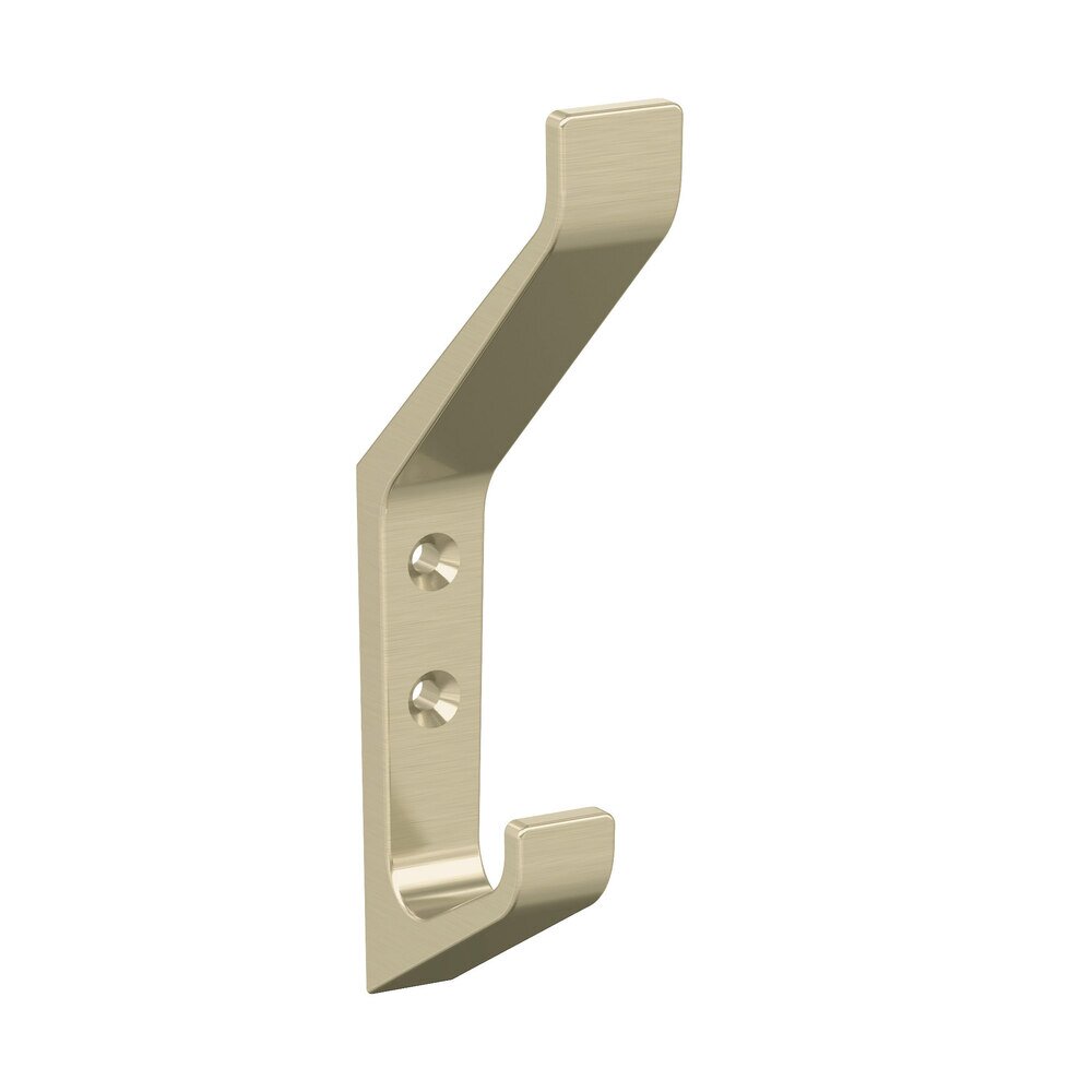 Amerock Emerge Double Prong Wall Hook in Golden Champagne