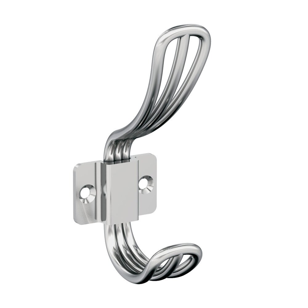 Amerock Vinland Double Prong Wall Hook in Chrome