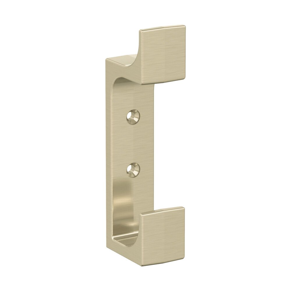 Amerock Bray Double Prong Wall Hook in Golden Champagne