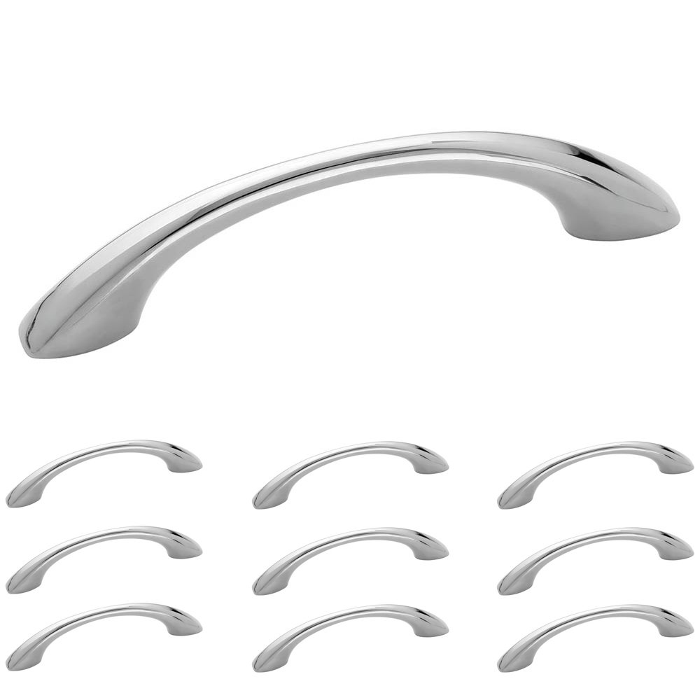 Amerock 10 Pack of 3 3/4" Centers Allison Pull in Polished Chrome