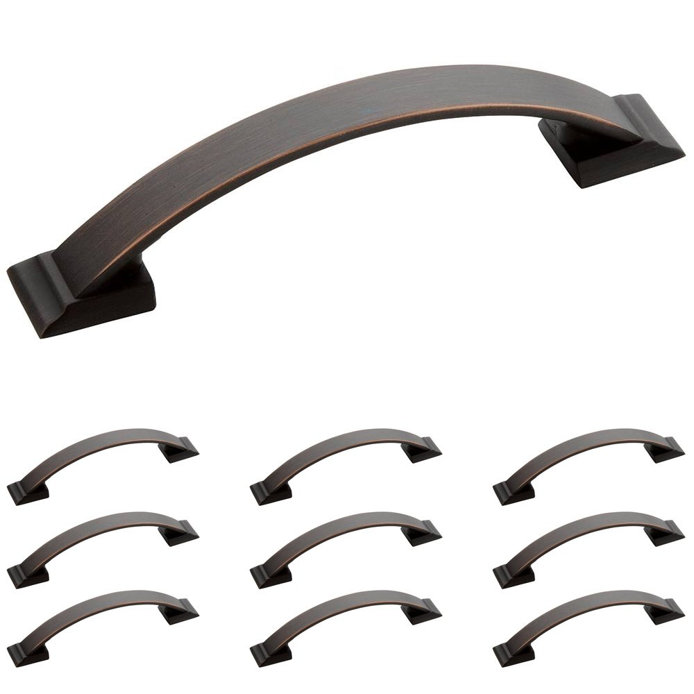 Amerock 10 Pack of 3 3/4" Centers Handle in Oil Rubbed Bronze