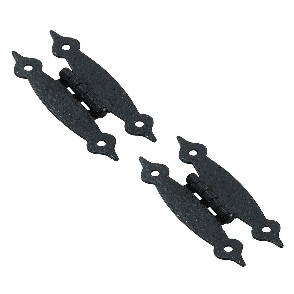 Amerock Non Self Closing Surface Mount Hinge (Pair) in Colonial Black