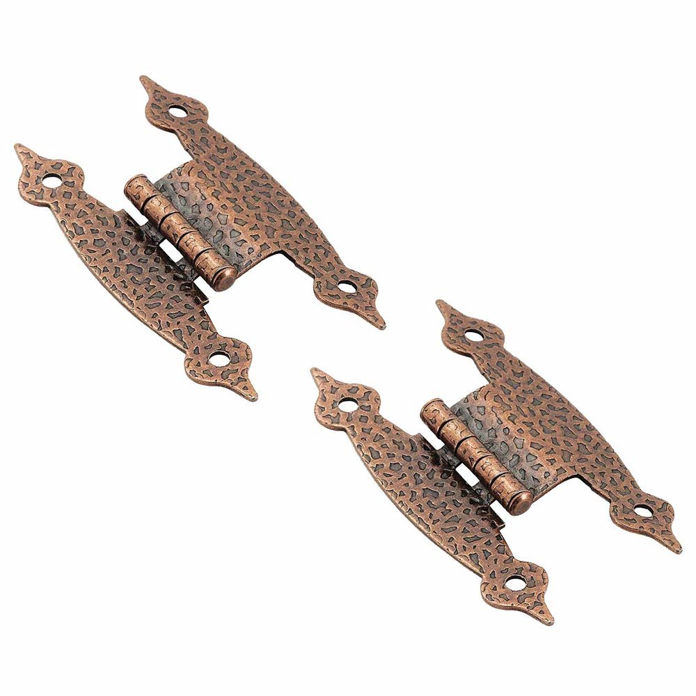 Amerock Colonial Non Self-Closing 3/8" Offset "H" Hinge (Pair) in Antique Copper