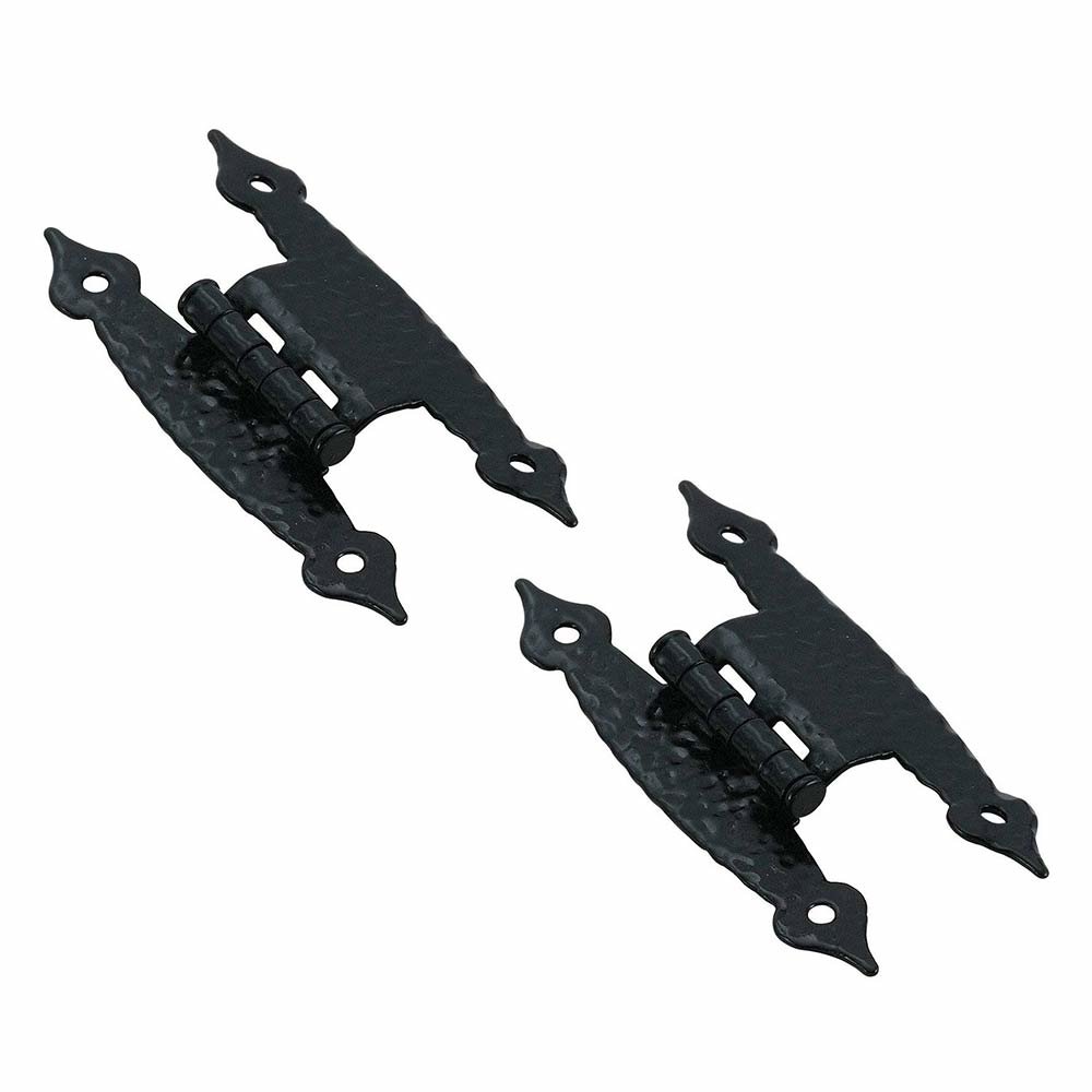Amerock Colonial Non Self-Closing 3/8" Offset "H" Hinge (Pair) in Colonial Black