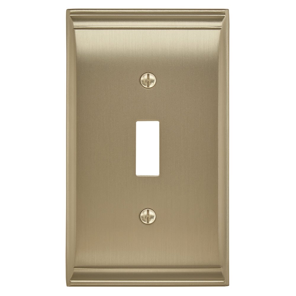 Amerock Single Toggle Wall Plate in Golden Champagne