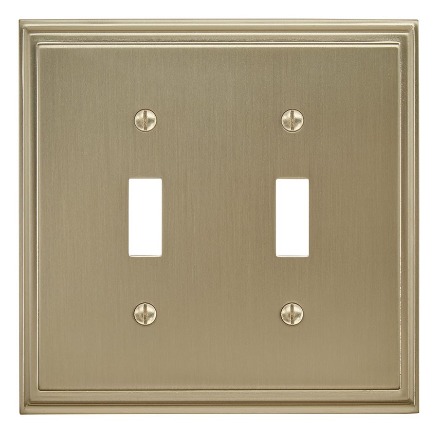 Amerock Double Toggle Wall Plate in Golden Champagne