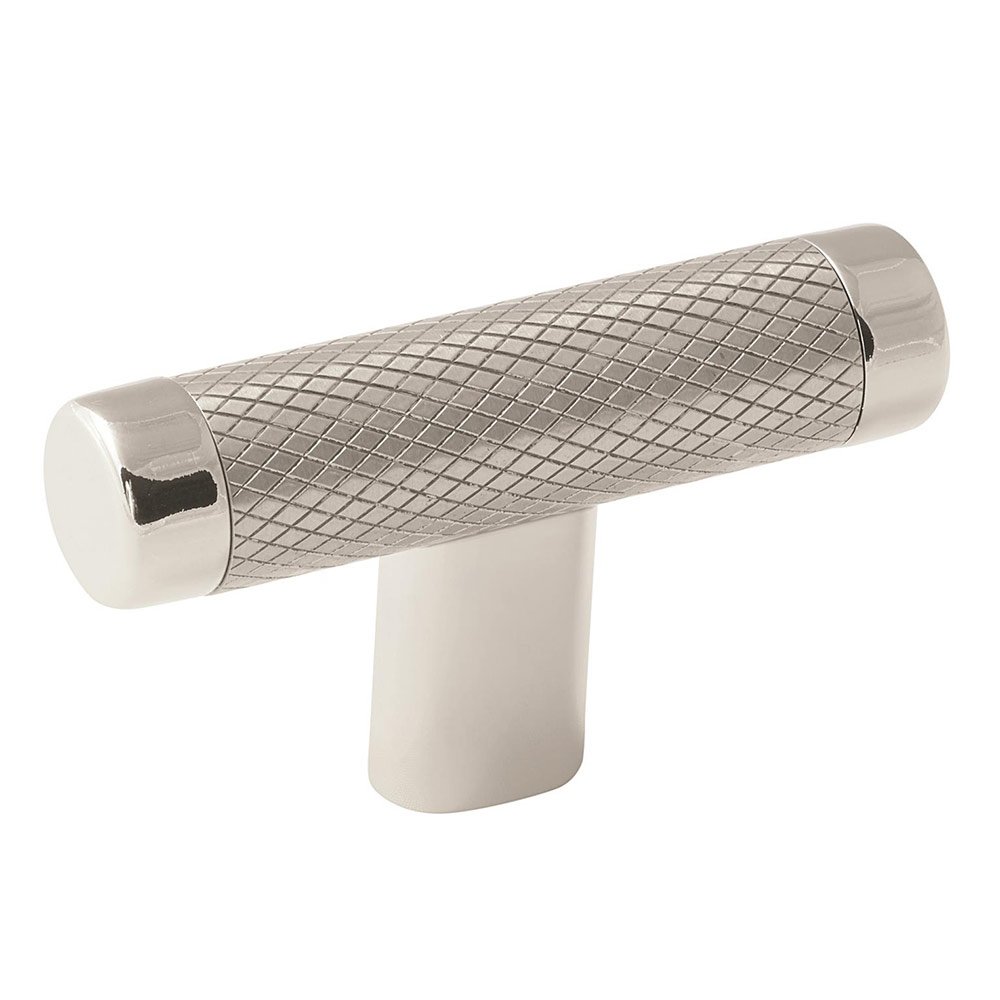 Amerock 2 5/8" Knob in Polished Nickel and Stainless Steel