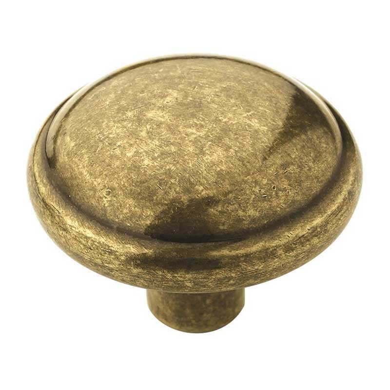 Amerock 1 1/4" Diameter Knob in Burnished Brass