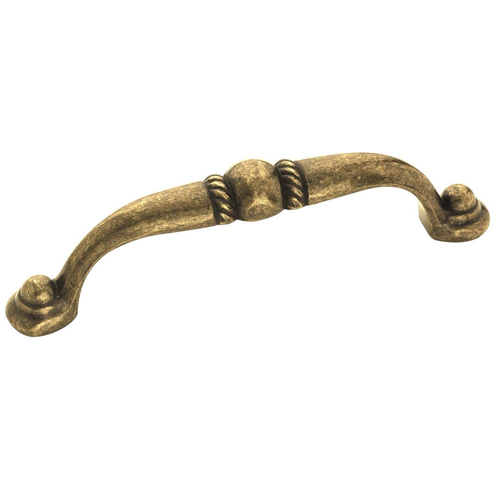 Amerock 3 3/4" Centers Pull in Burnished Brass