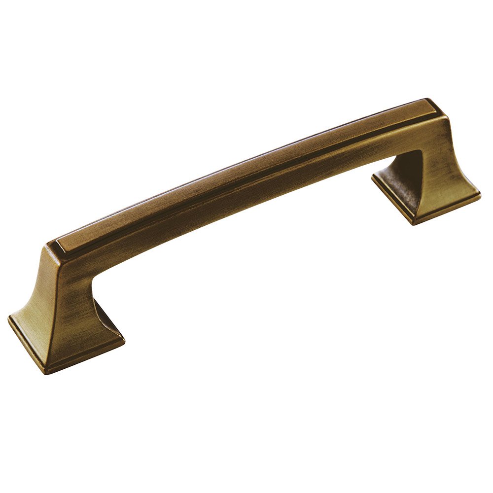 Amerock 3 3/4" Centers Square Pull in Gilded Bronze