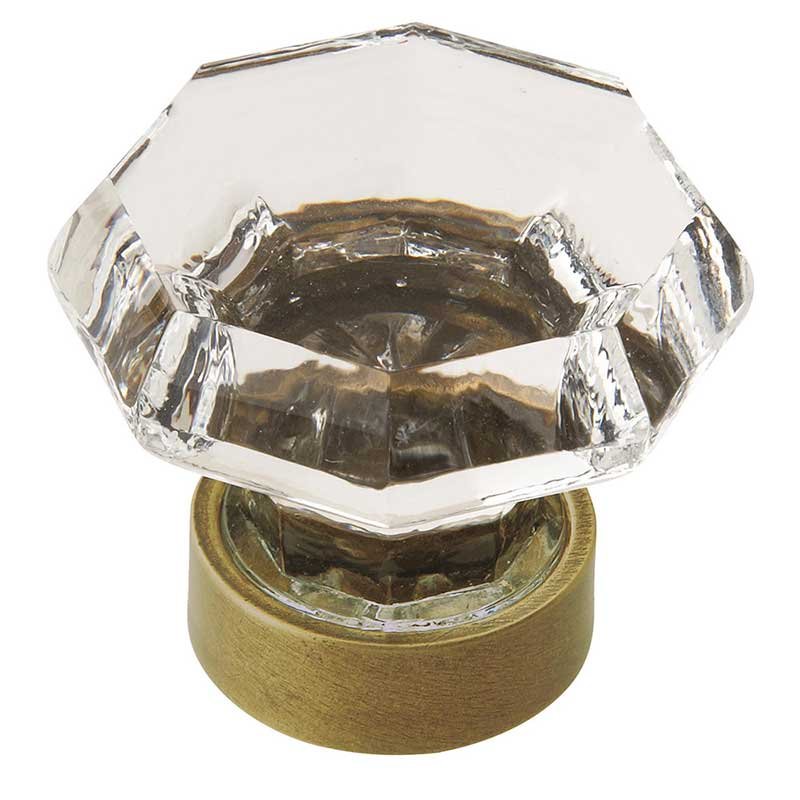 Amerock 1 5/16" Diameter Glass Knob in Gilded Bronze with Glass