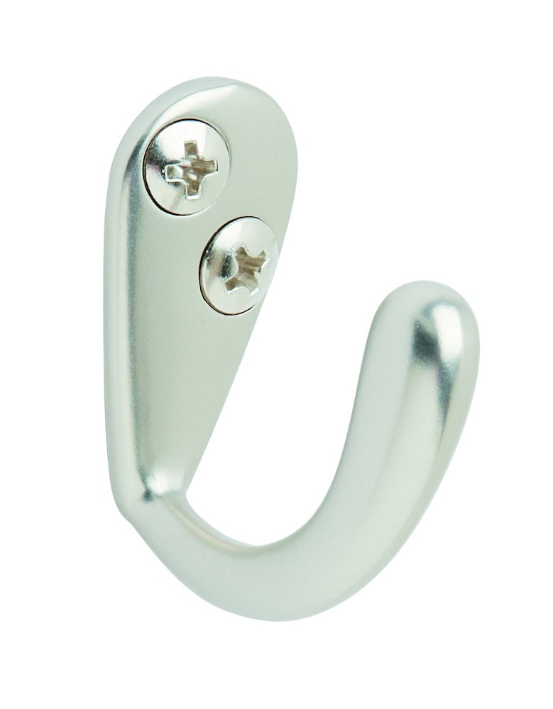 Amerock Single Small Prong Hook in Silver