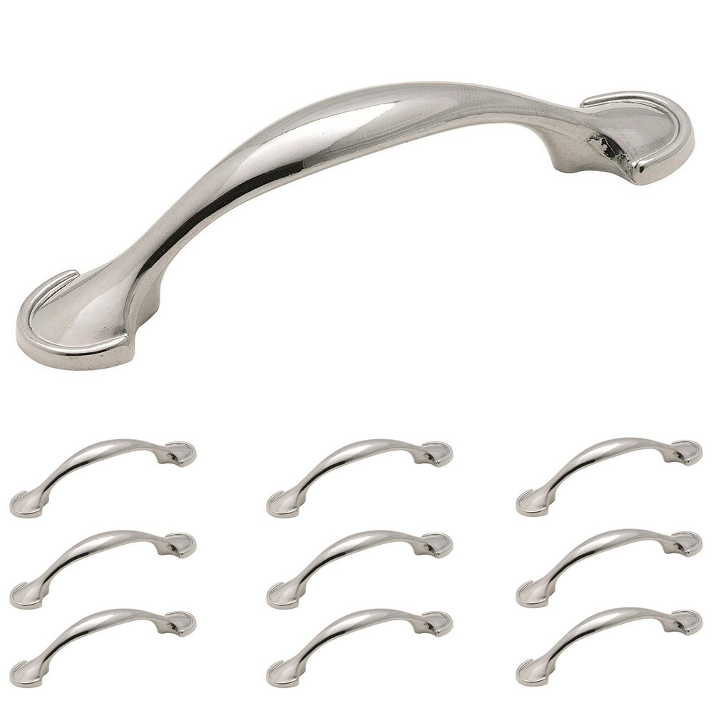 Amerock 10 Pack of 3" Centers Handle in Polished Chrome