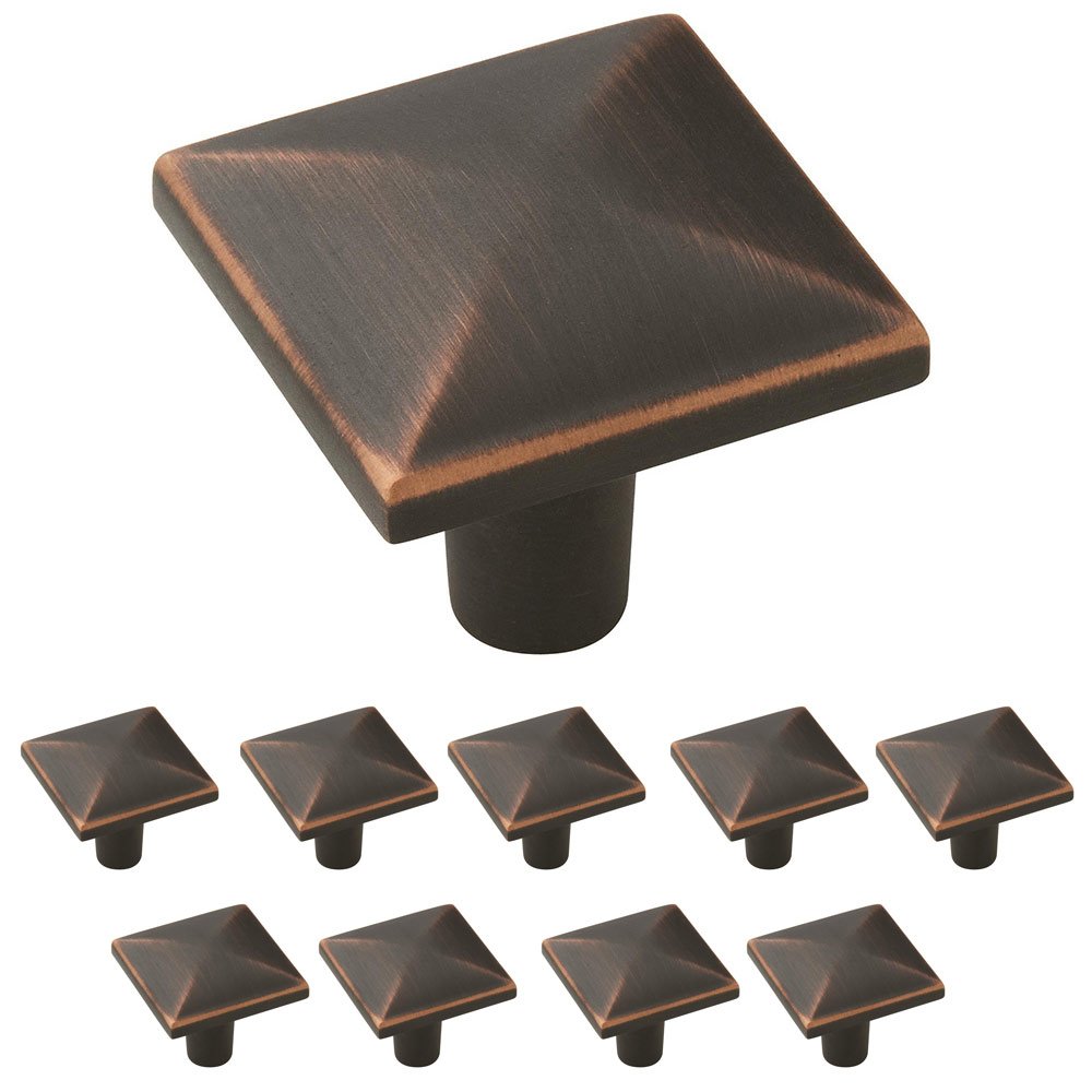 Amerock 10 Pack of 1 1/8" Long Knob in Oil Rubbed Bronze