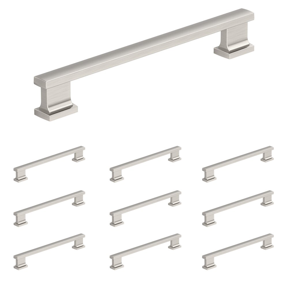 Amerock 10 Pack 6-5/16" (160mm) Centers Pull in Satin Nickel