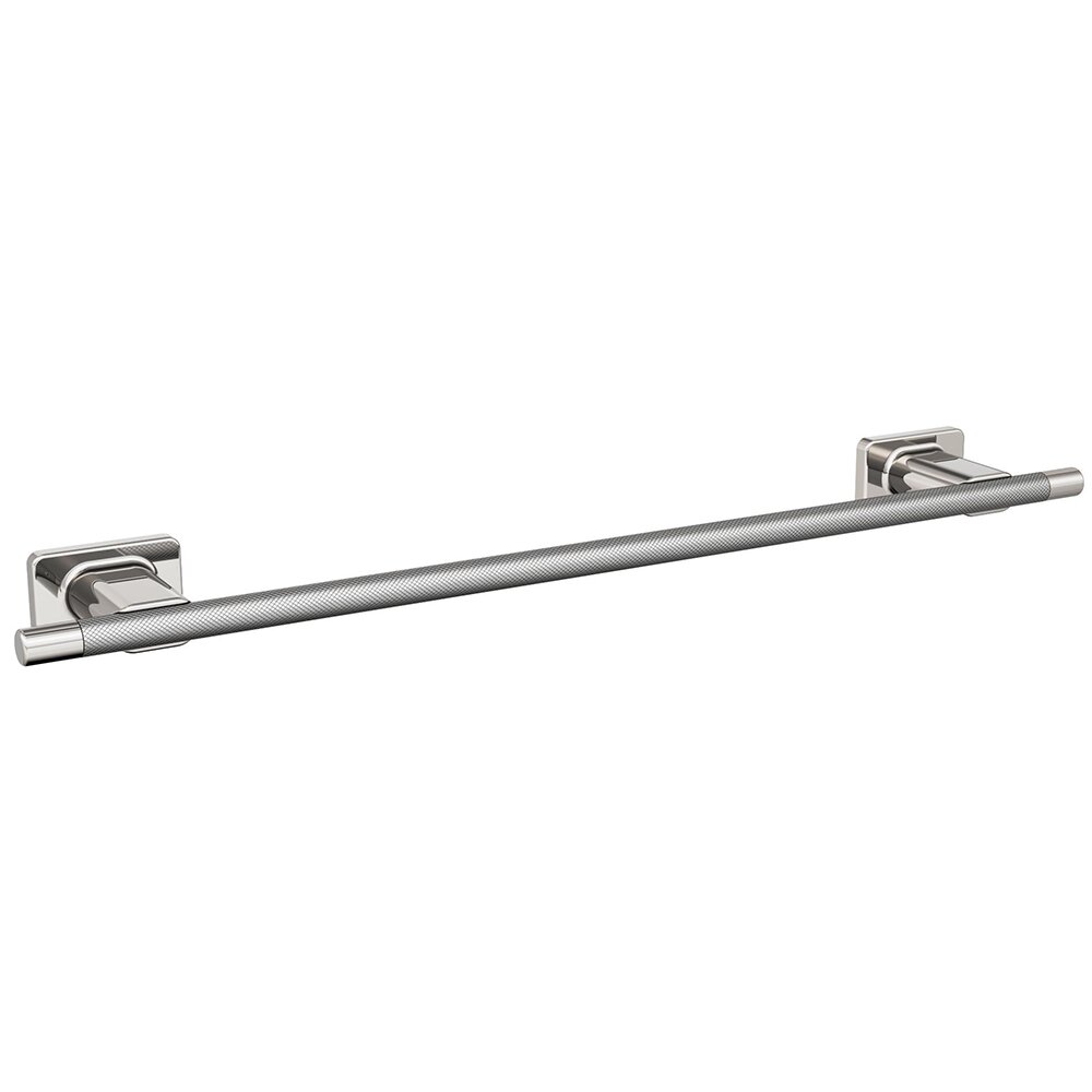 Amerock 18" (457 mm) Towel Bar in Polished Nickel and Stainless Steel