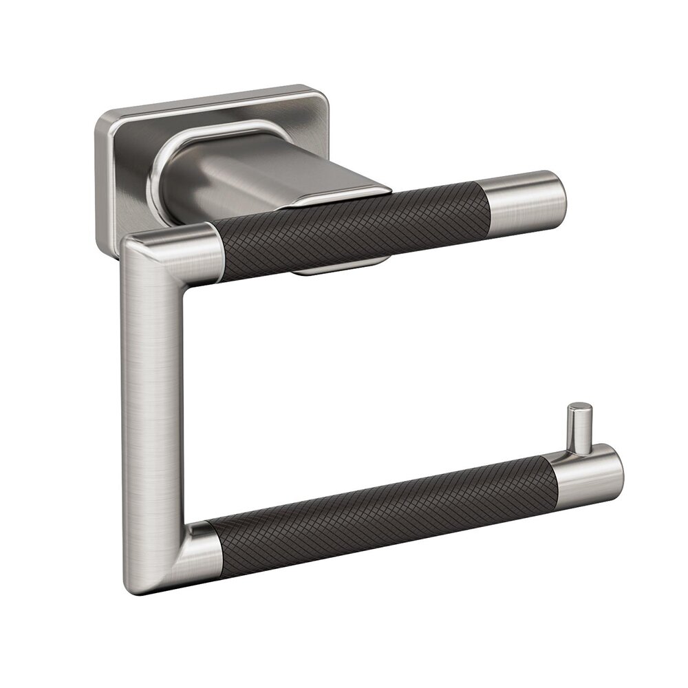 Amerock Single Post Toilet Paper Holder in Brushed Nickel and Oil Rubbed Bronze