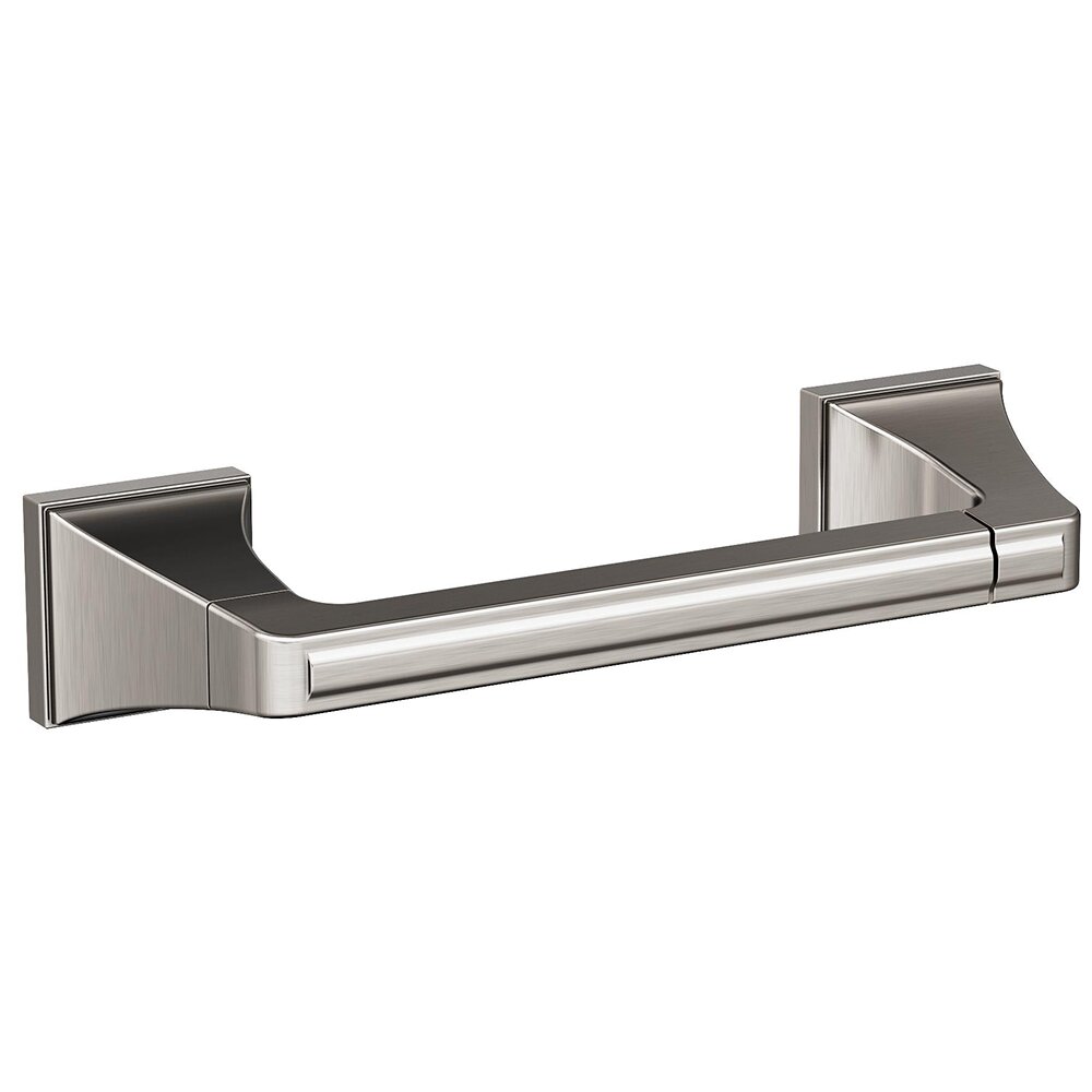 Amerock Pivoting Double Post Toilet Paper Holder in Brushed Nickel