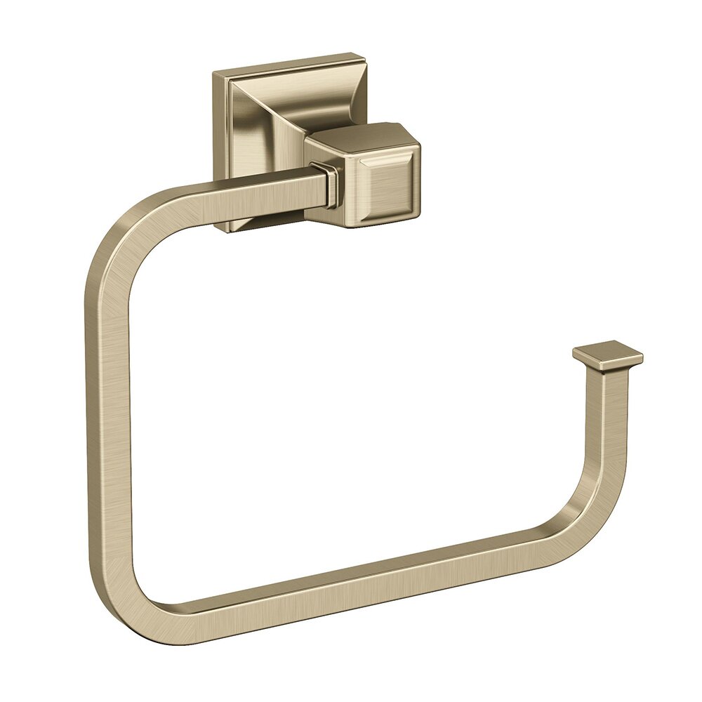 Amerock 5 3/4" (146 mm) Length Towel Ring in Golden Champagne