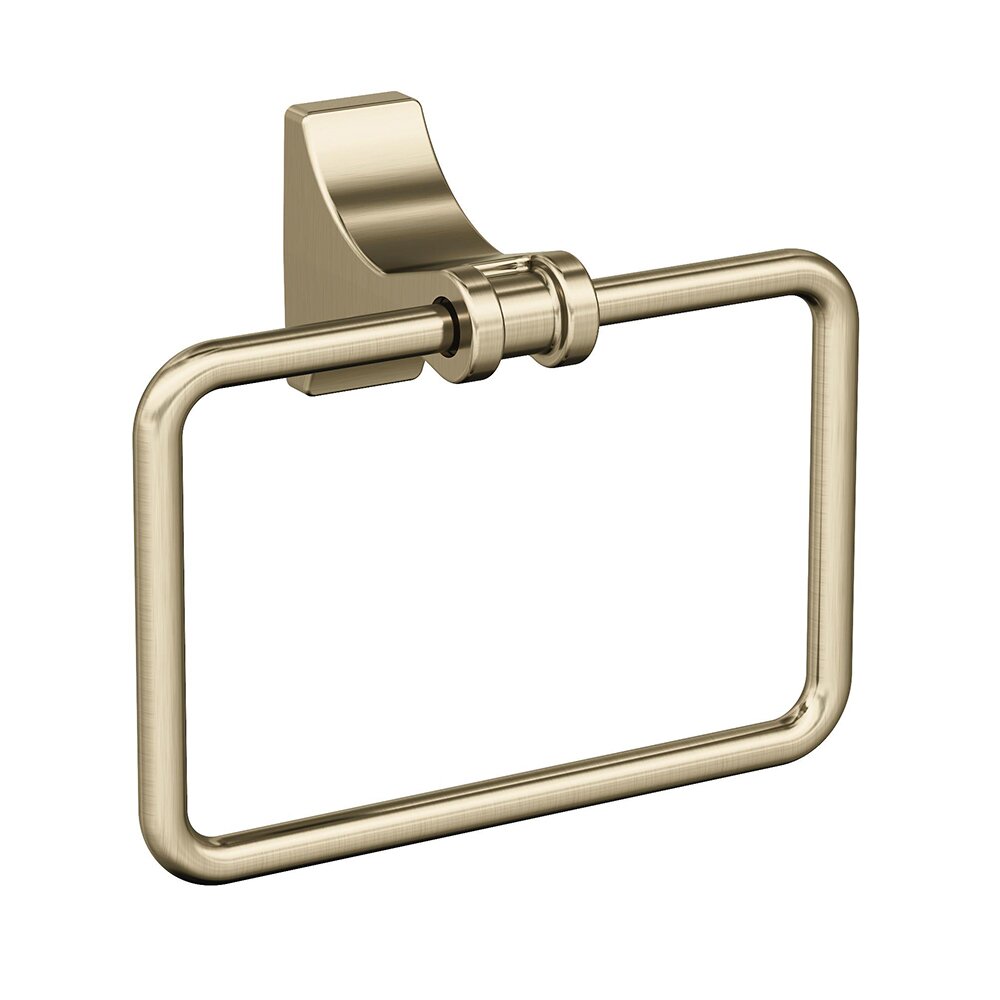 Amerock 5 1/4" (133 mm) Length Towel Ring in Golden Champagne