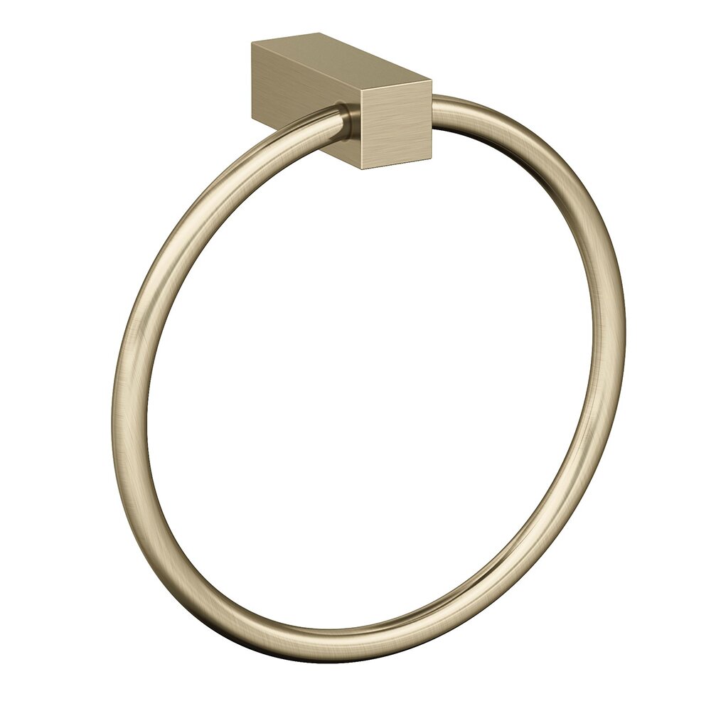 Amerock 6 1/2" (165 mm) Length Towel Ring in Golden Champagne