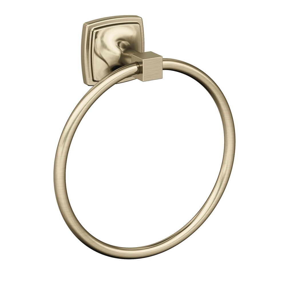 Amerock 7 9/16" (192 mm) Length Towel Ring in Golden Champagne