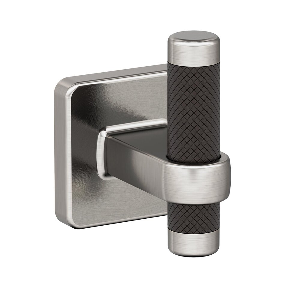 Amerock Single Robe Hook in Brushed Nickel and Oil Rubbed Bronze