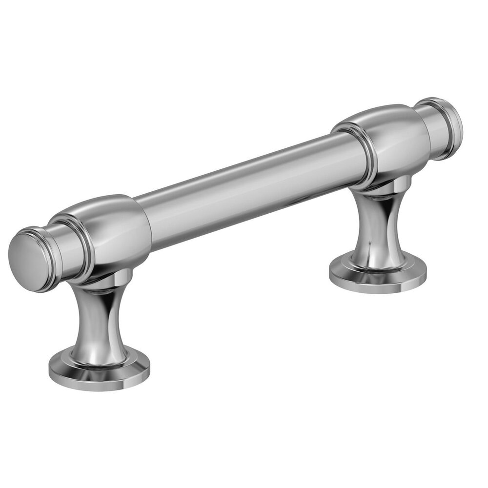 Amerock 3" Centers Winsome Cabinet Pull In Polished Chrome
