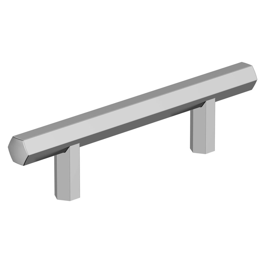 Amerock 3" Centers Caliber Cabinet Pull In Polished Chrome