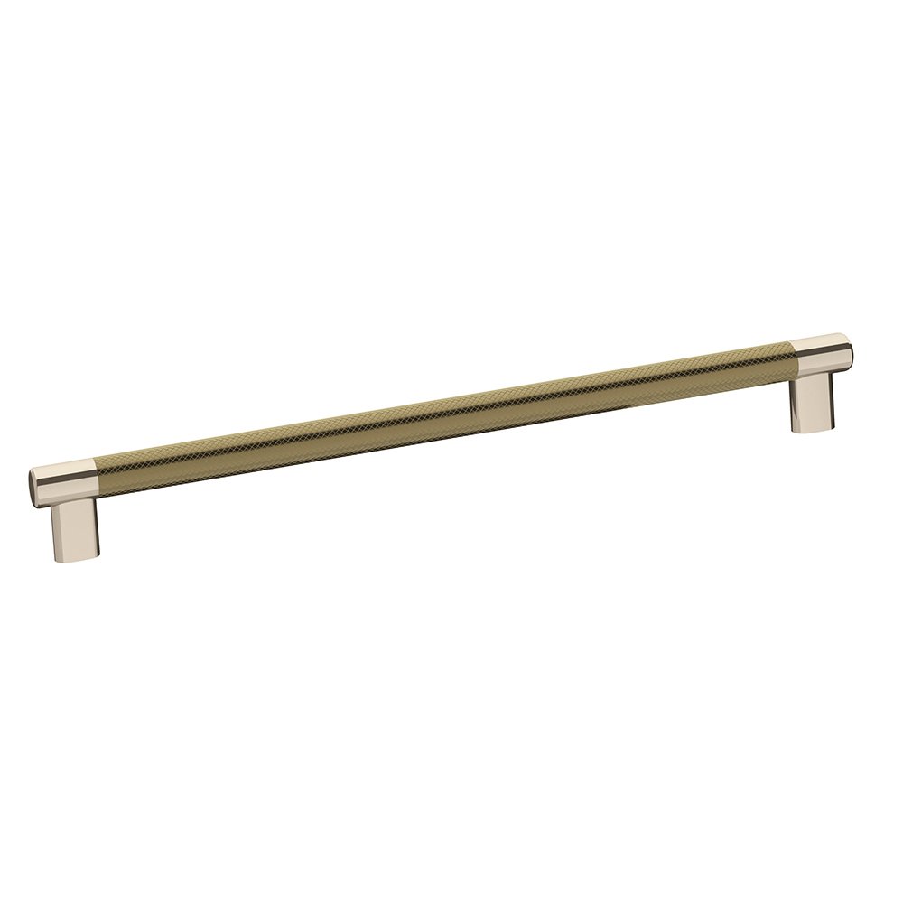 Amerock 12-5/8" (320 mm) Centers Pull in Polished Nickel And Golden Champagne