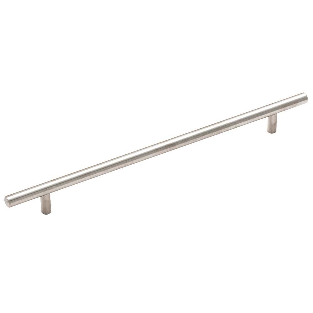 Amerock Brushed Stainless Steel Bar Pull ( 13.23" O/A ) 256mm Centers