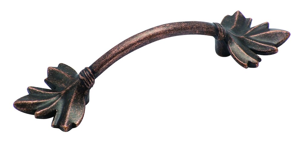 Amerock Rustic Bronze Leaf Pull 3" (76mm)