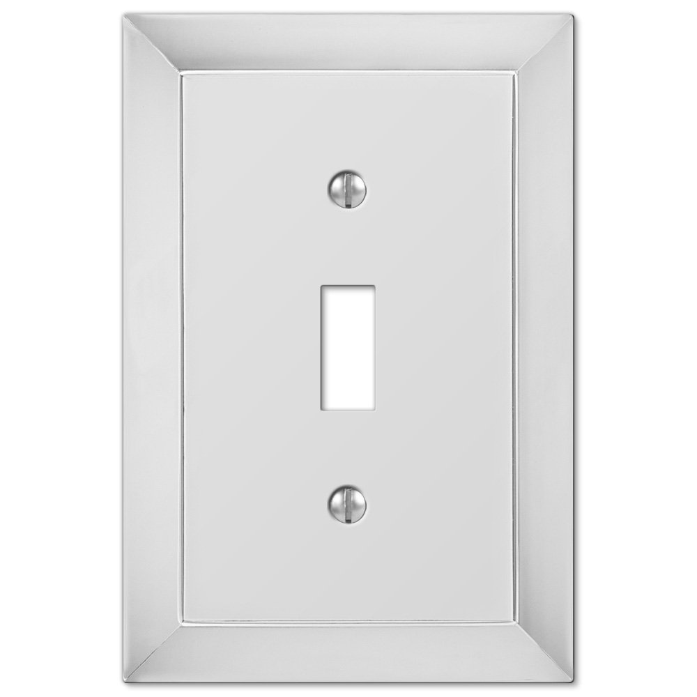 Amerelle Wallplates Single Toggle Wallplate in Polished Chrome
