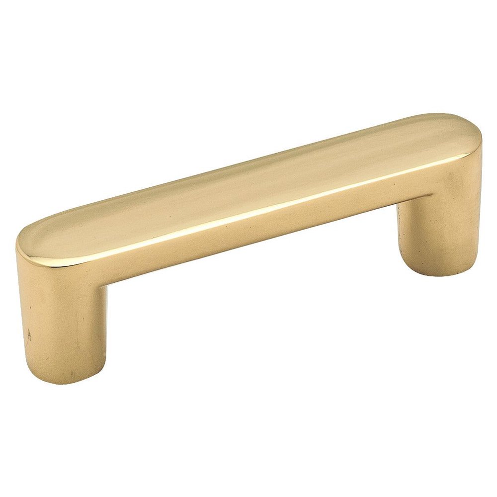 Amerock 3" Solid Polished Brass Pull