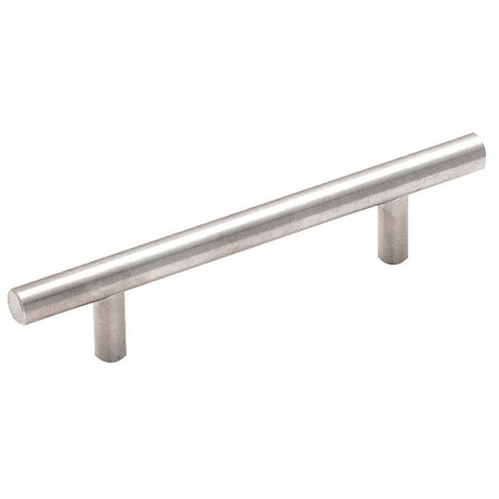 Amerock Brushed Stainless Steel Bar Pull ( 6.14" O/A ) 96mm Centers