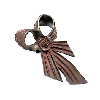 Anne at Home Double Loop with Rose Knob (Large) in Bronze with Copper Wash