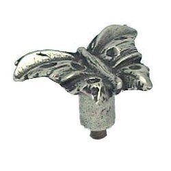 Anne at Home Butterfly - Large Knob in Black with Verde Wash