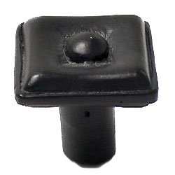 Anne at Home Square Knob - Large in Pewter with Cherry Wash