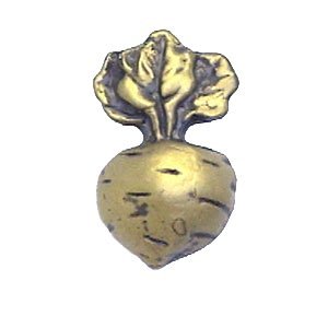 Anne at Home Small Radish Knob in Brushed Natural Pewter
