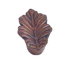 Anne at Home Fancy Oak Leaf - Knob in Rust with Copper Wash