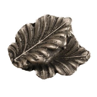 Anne at Home Fancy Double Oak Leaf - Knob in Pewter Bright